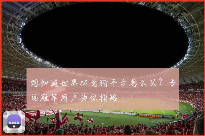 想知道世界杯竞猜平台怎么买？专访冠军用户为你指路